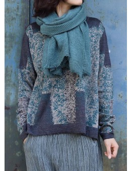 blue warm sold color women casual scarves